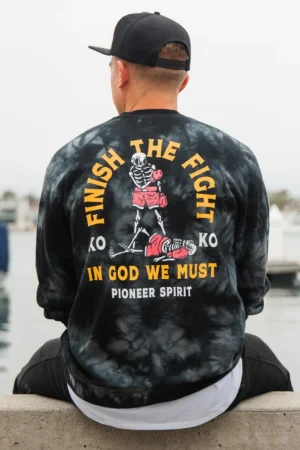Finish The Fight Tie Dye Sweatshirt