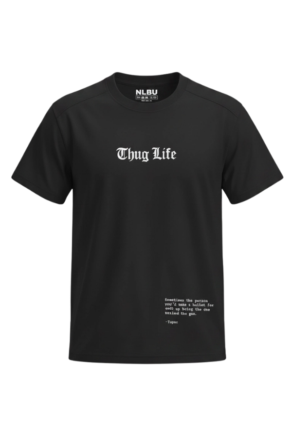 Tupac quote oversized tee