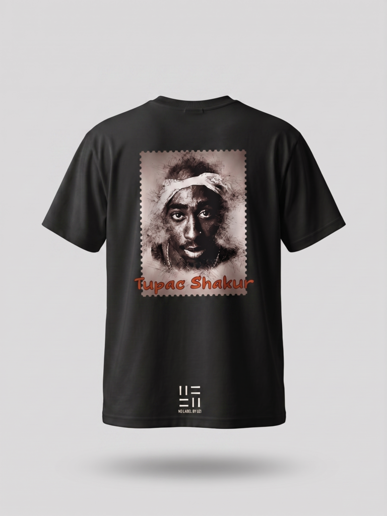 “Thug Life” Bullet Quote Tupac Oversized Tee Hover