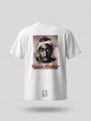 Tupac quote oversized tee