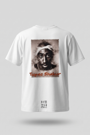 Tupac quote oversized tee