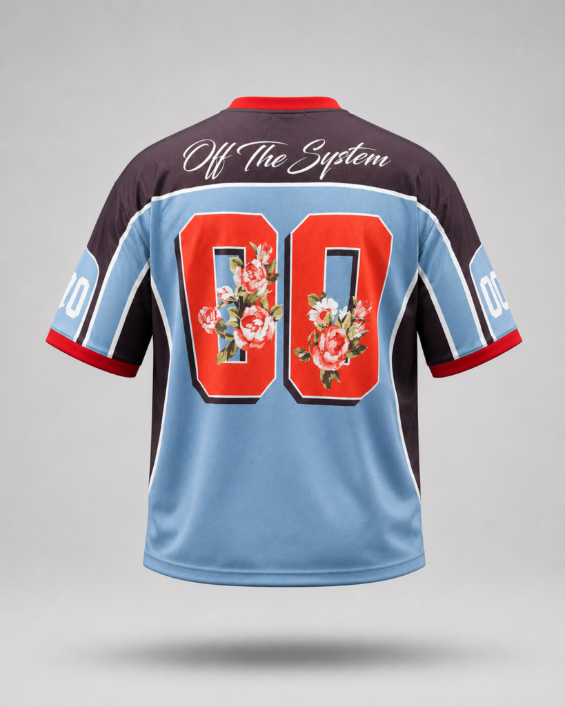 The “Keep The Move” Floral Jersey T-Shirt Hover