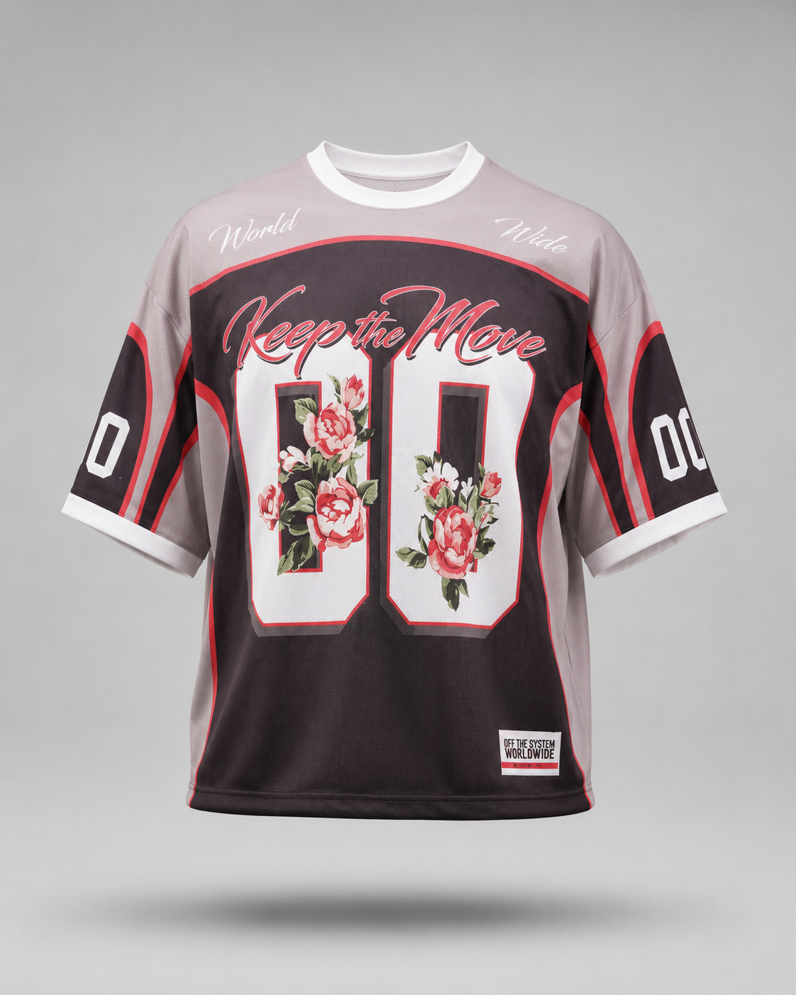 Floral Oversized Jersey T-Shirt.