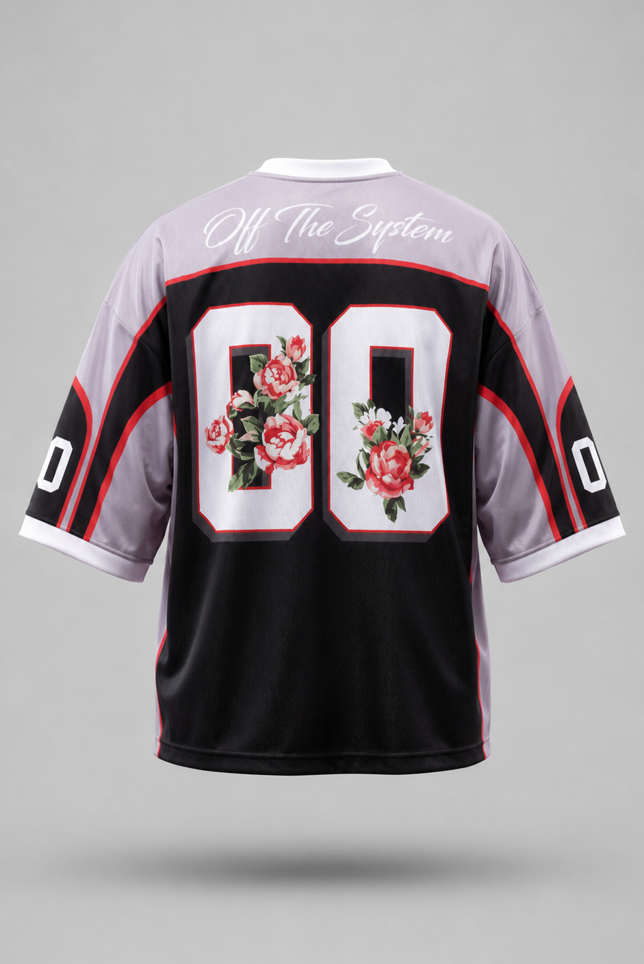 Floral Oversized Jersey T-Shirt.