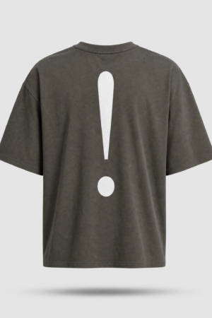 Exclamation Oversized Graphic T-Shirt.