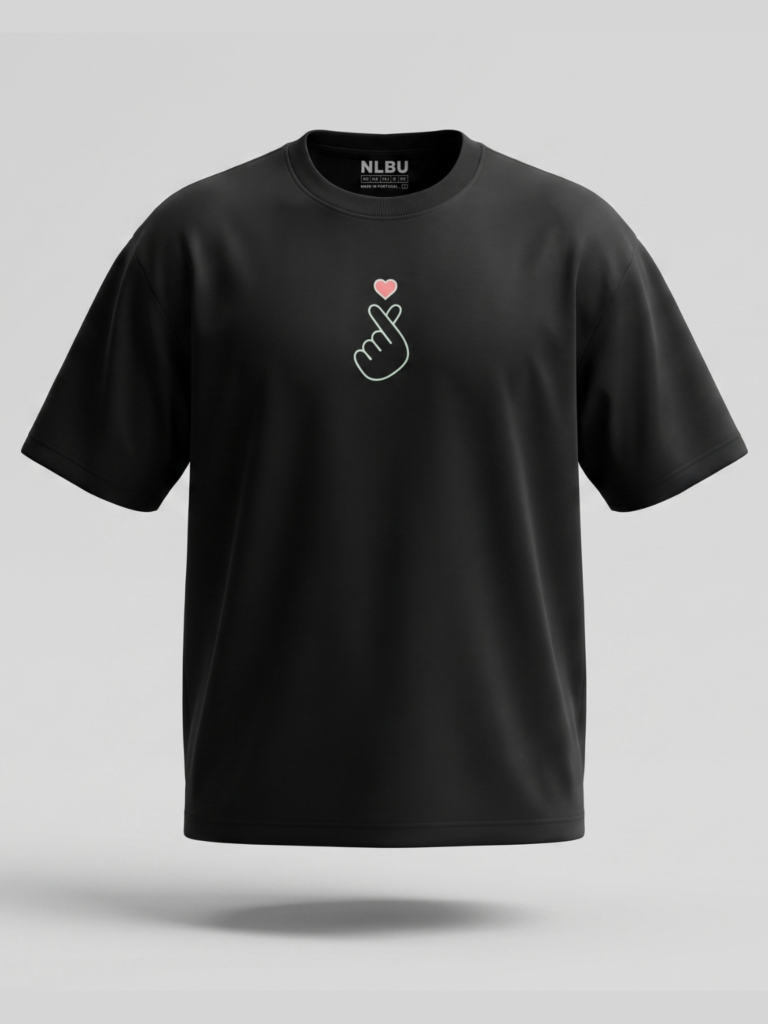 “Silent Love” Oversized Graphic T-Shirt